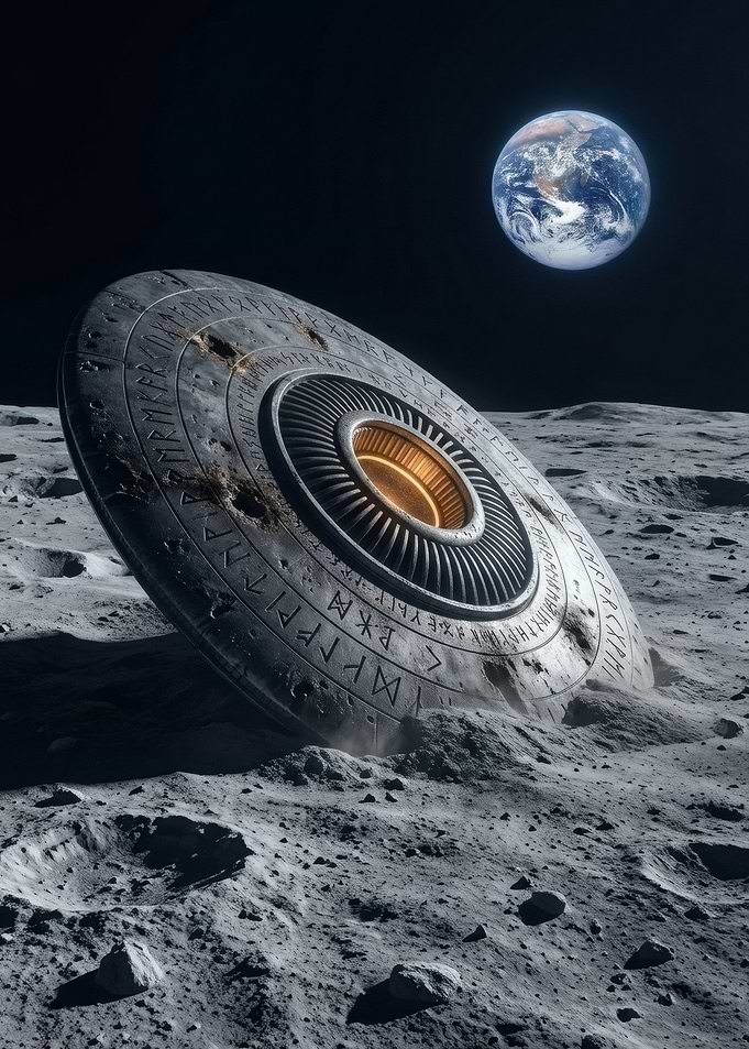 Ancient Alien Artifact on the Moon