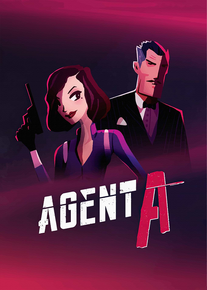Agent A Game Poster