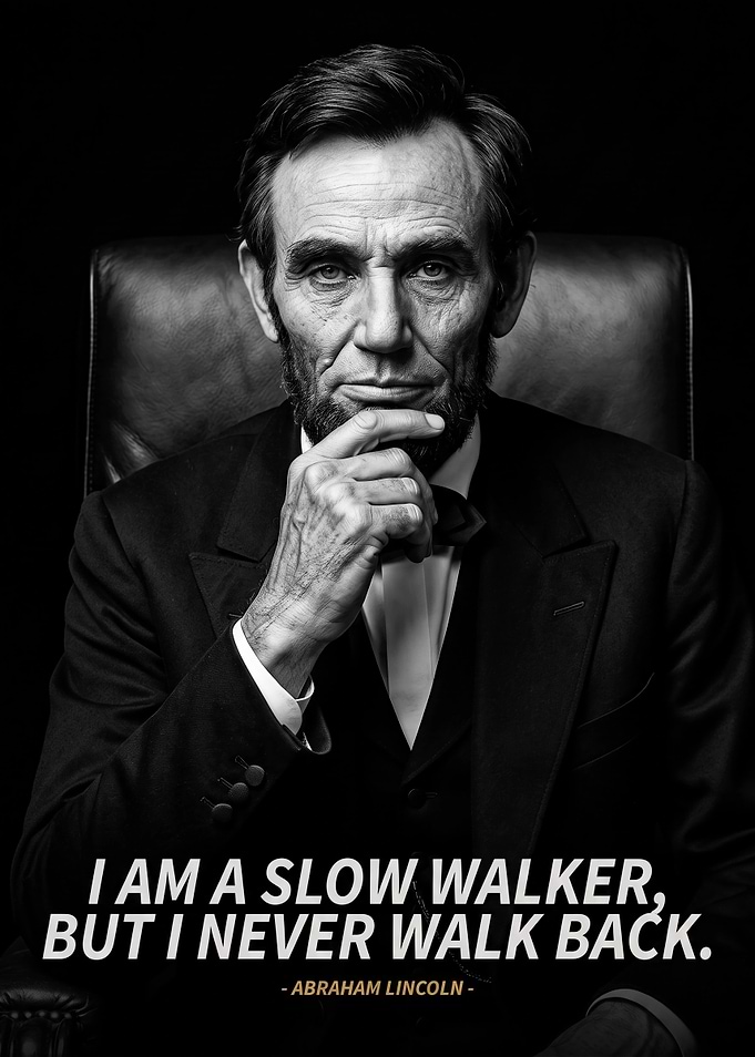 Abraham Lincoln Inspirational Quote Poster