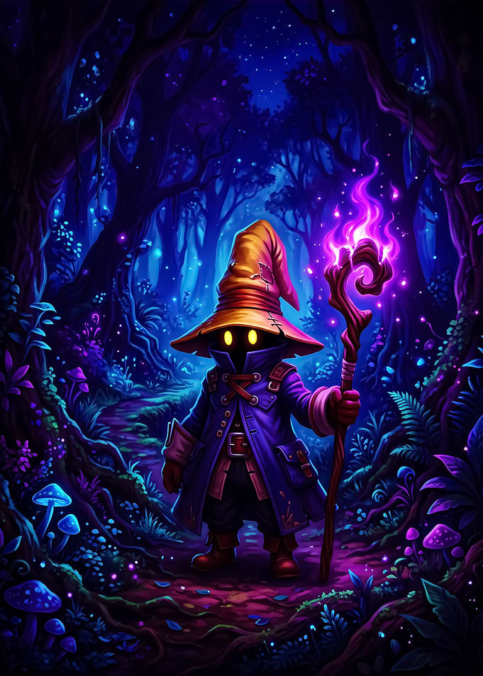 Black Mage in Enchanted Forest