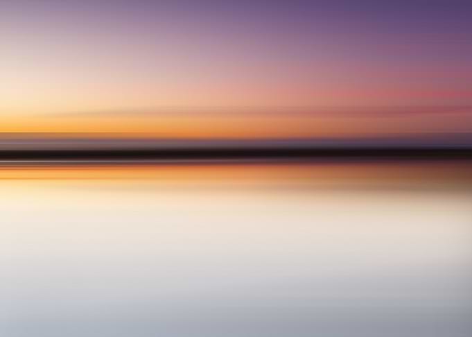 Abstract Sunset Horizon Motion Blur
