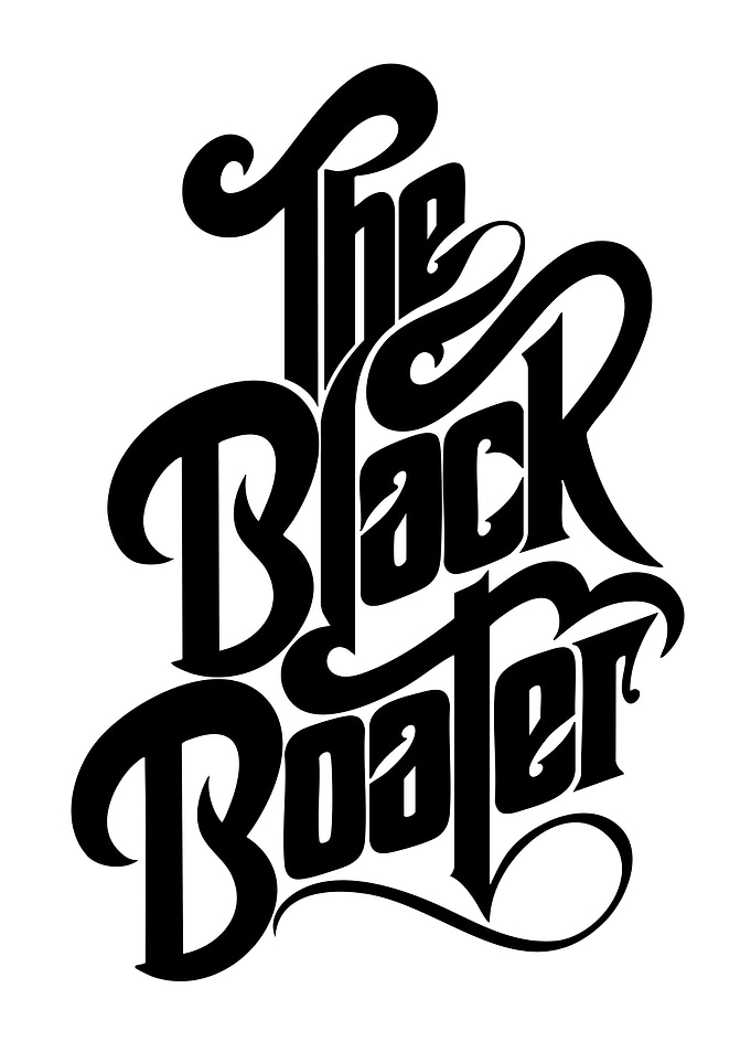 The Black Boater Typography Design