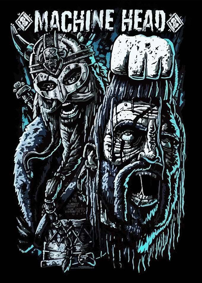 Machine Head Viking Warrior Graphic