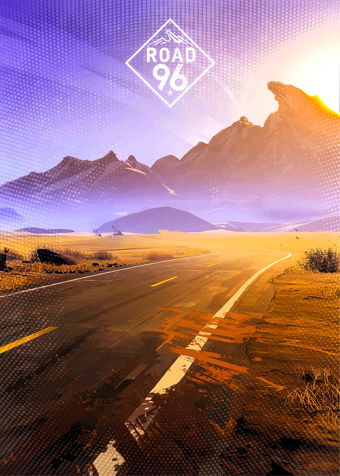 Road 96 Game Landscape Poster