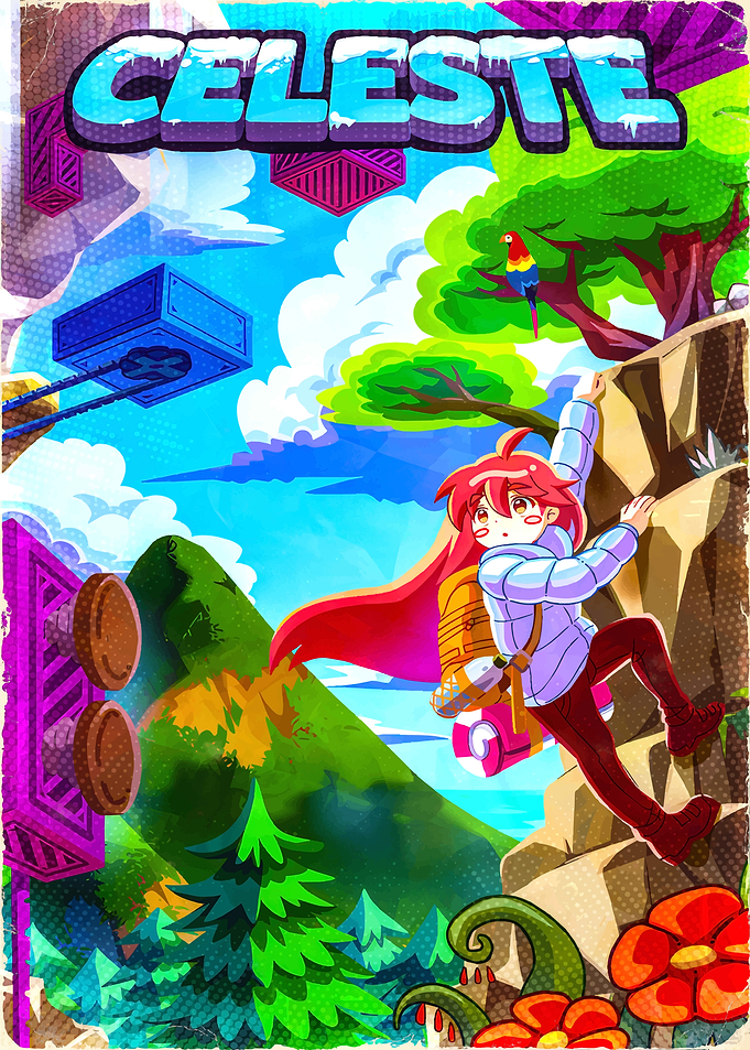 Celeste Video Game Fan Art Poster