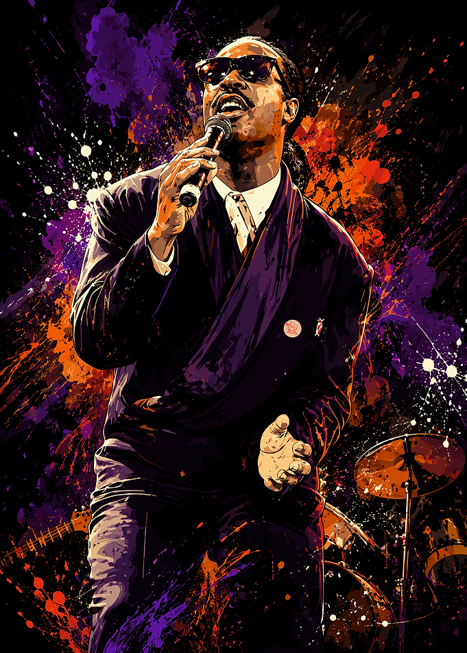 Stevie Wonder Artistic Portrait