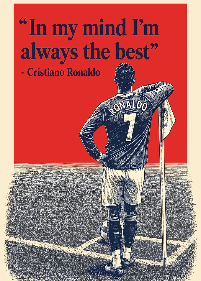 Cristiano Ronaldo Inspirational Soccer Poster