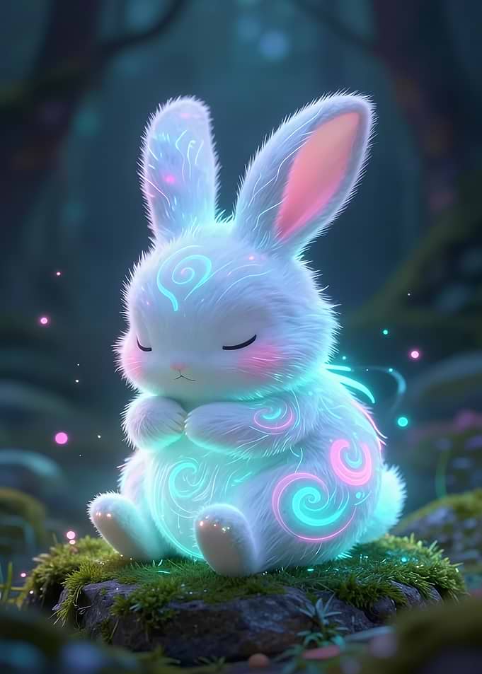 Glowing Magical Baby Bunny