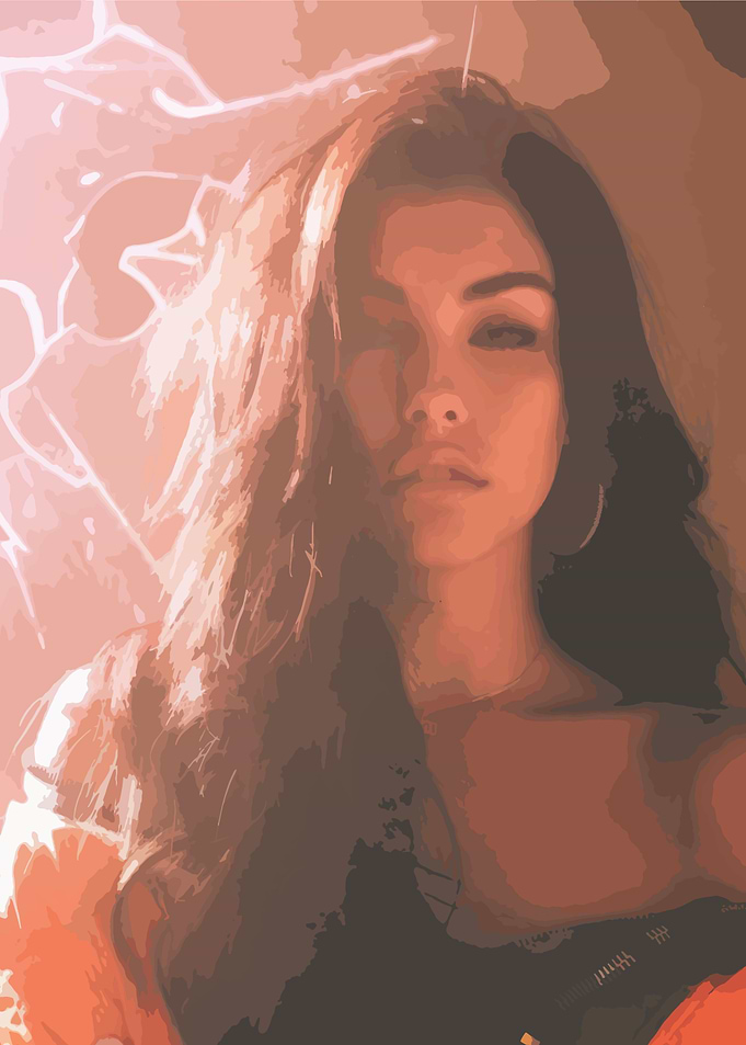 Madison Beer Portrait Digital Art
