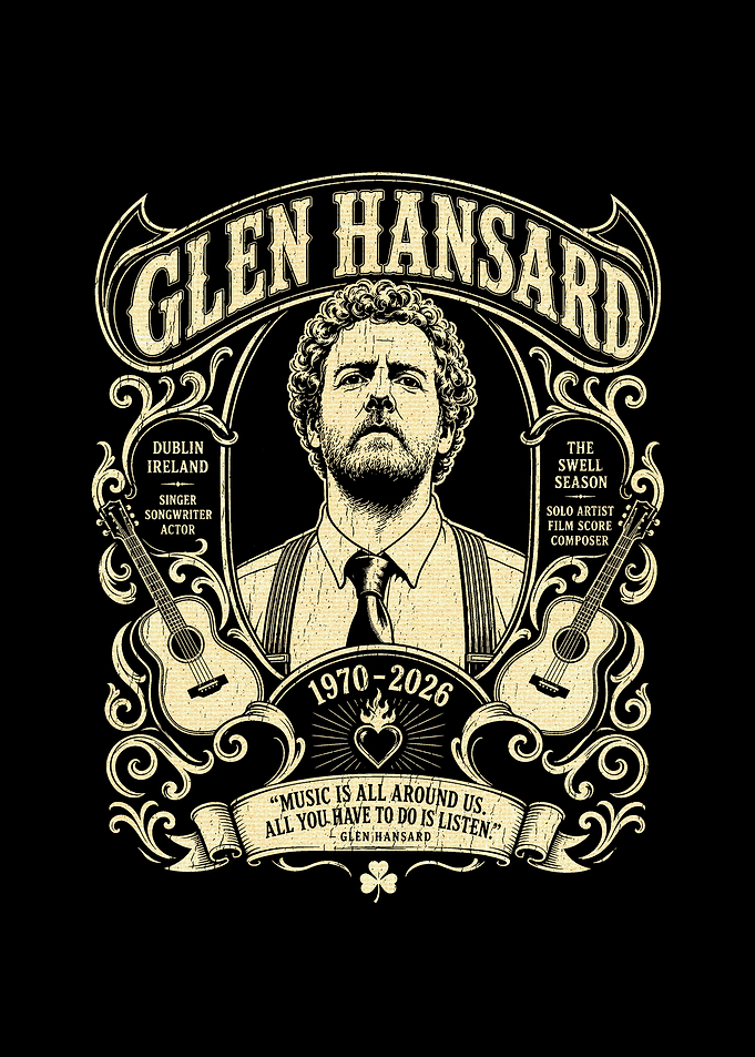 Glen Hansard Vintage Style Portrait