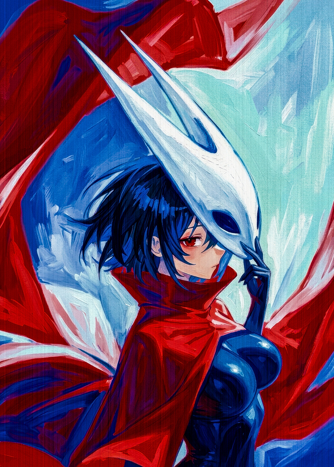 Hornet from Hollow Knight Anime Style