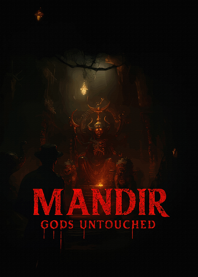 Mandir Gods Untouched Dark Poster