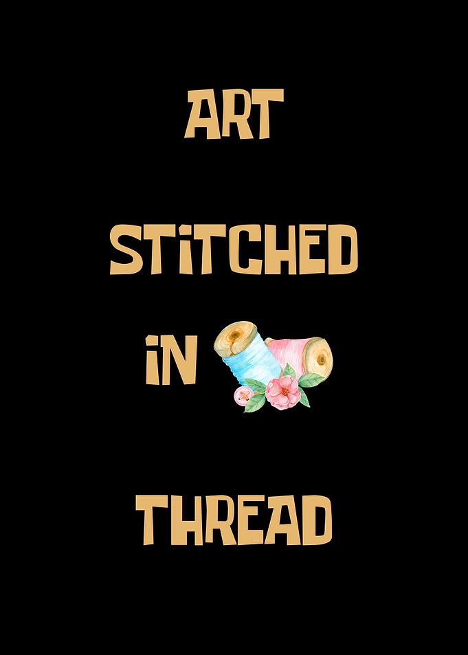Art Stitched in Thread Typography