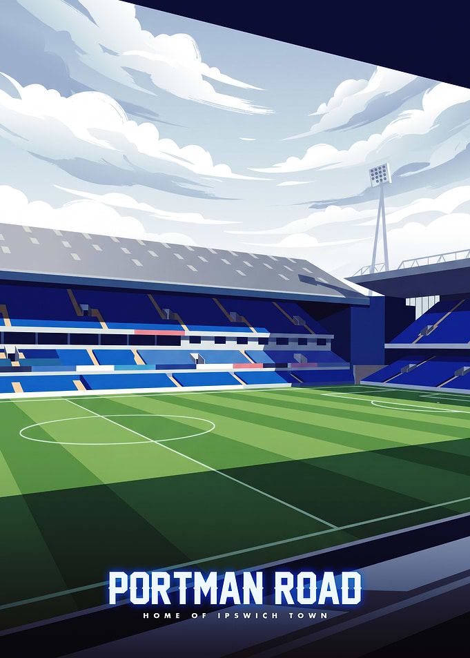 Portman Road Stadium Poster