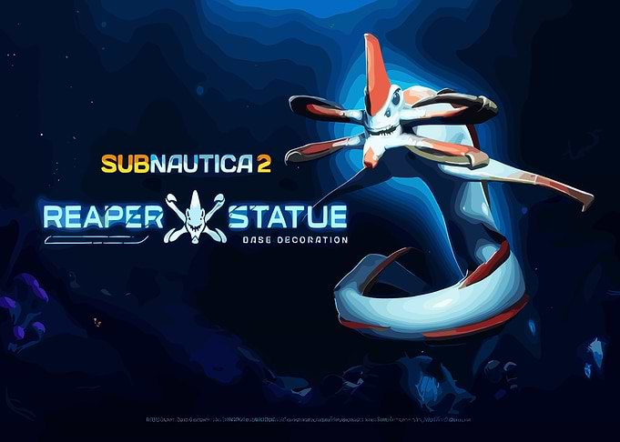 Subnautica 2 Reaper Statue Decoration