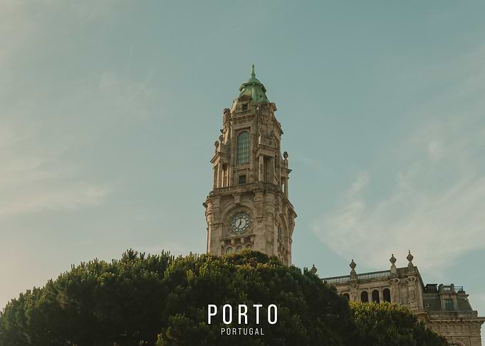 Porto City Hall Clock Tower