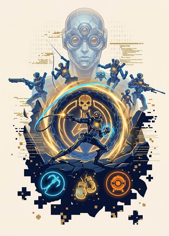 Apex Legends Pathfinder Digital Art Poster