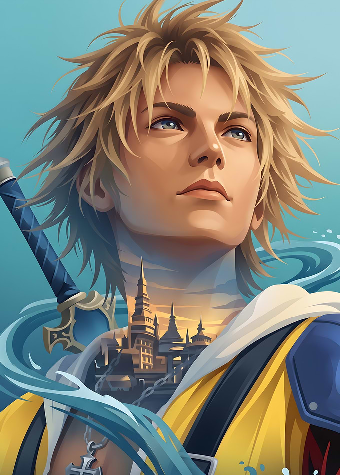 Tidus Final Fantasy X Portrait
