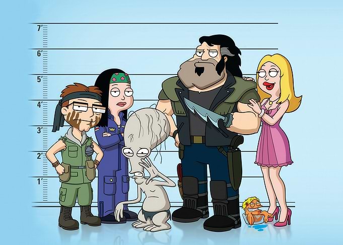 American Dad Police Lineup Poster