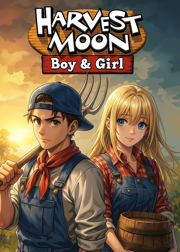 Harvest Moon Boy & Girl Poster