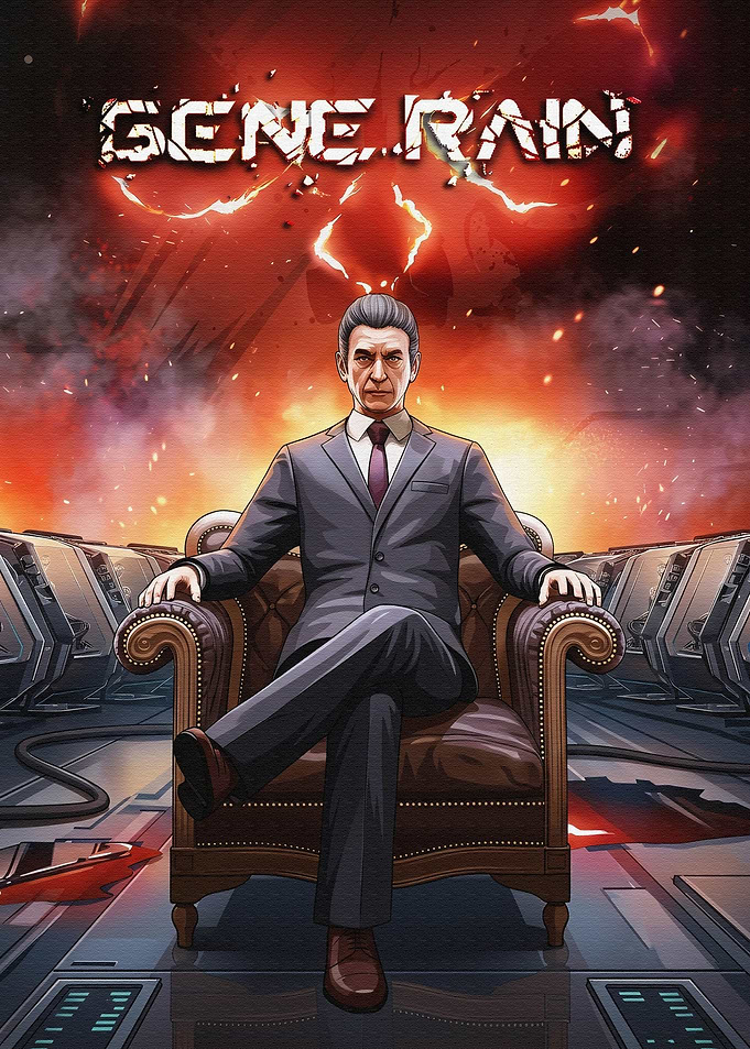 Gene Rain Video Game Poster