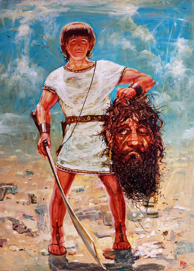 David and Goliath Biblical Painting