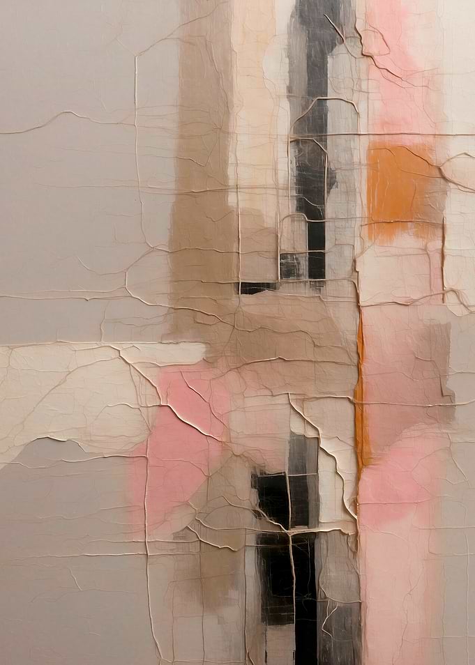 Abstract Textured Painting with Earth Tones