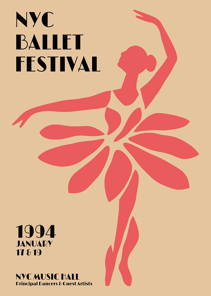 NYC Ballet Festival 1994 Vintage Poster
