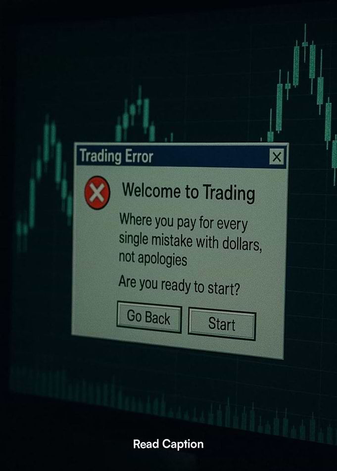 Trading Error Pop-up Message