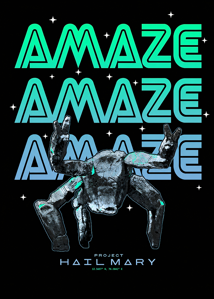 Project Hail Mary Rocky Amaze Poster