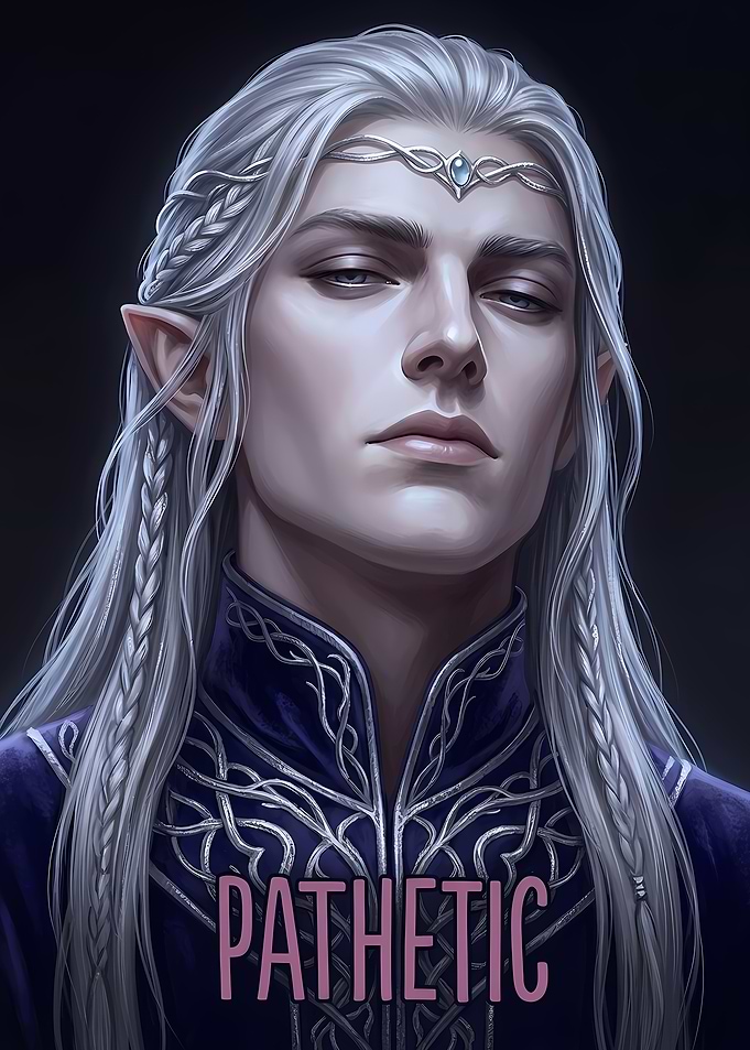 Elven Prince Portrait with Text