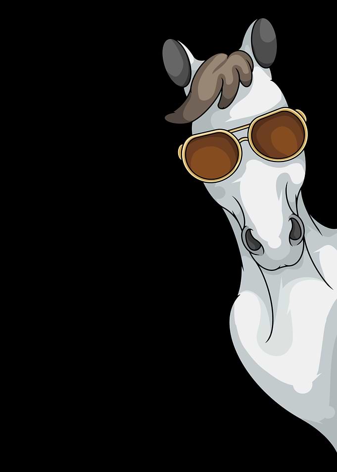 Cool Horse Wearing Sunglasses