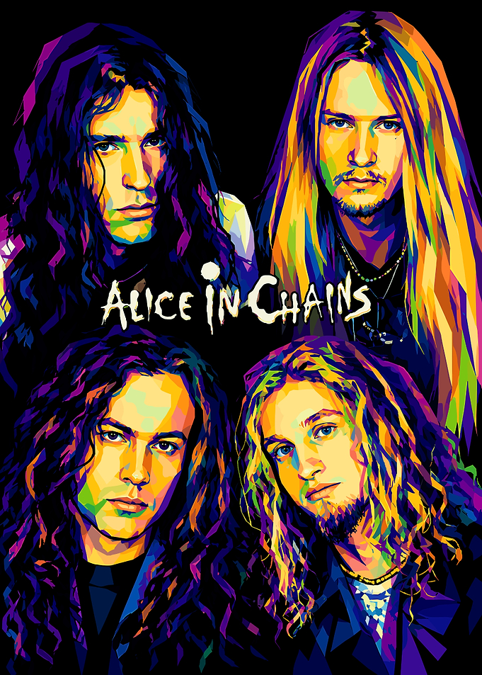 Alice in Chains Pop Art Portrait