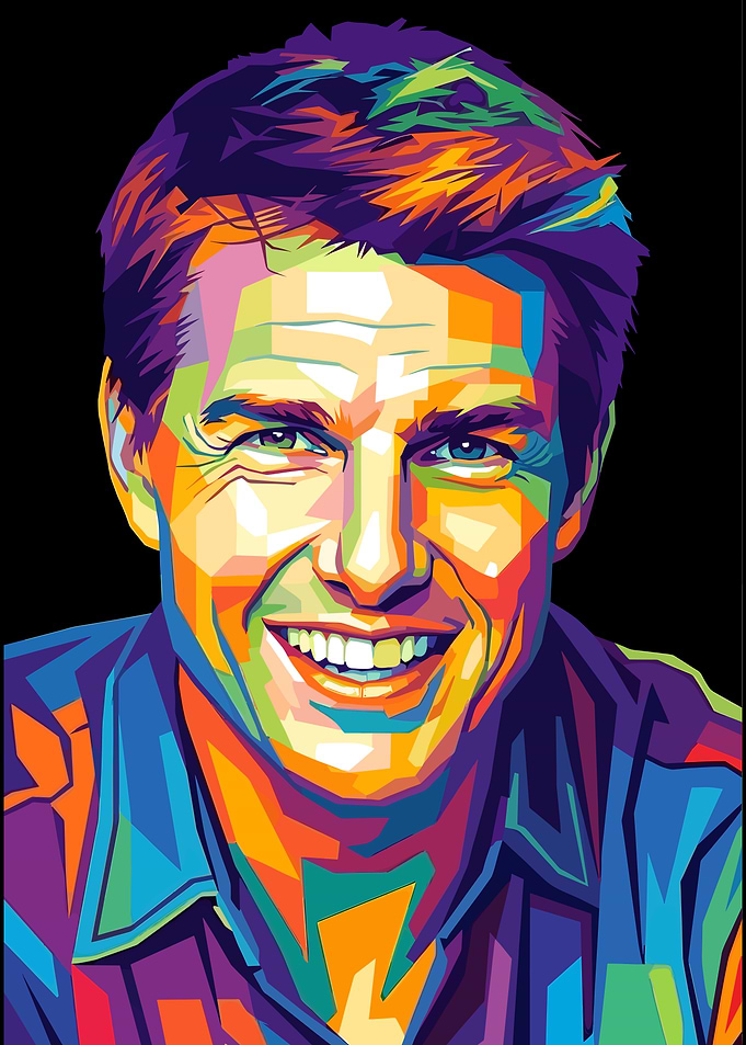 Tom Cruise Pop Art Portrait