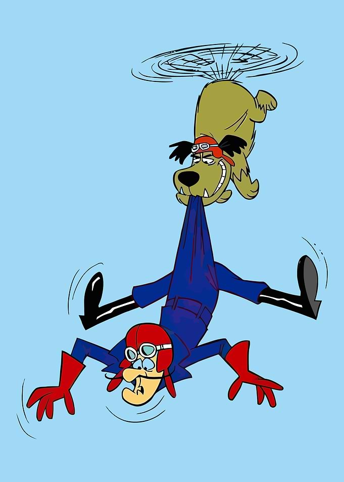 Muttley and Dick Dastardly Cartoon