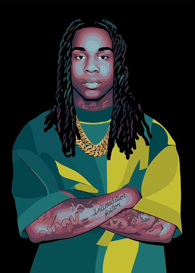 Polo G Digital Portrait Illustration