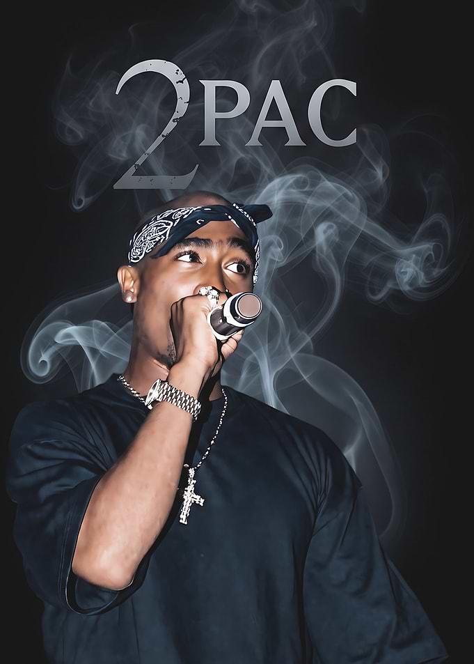 2Pac Tupac Shakur Rap Poster