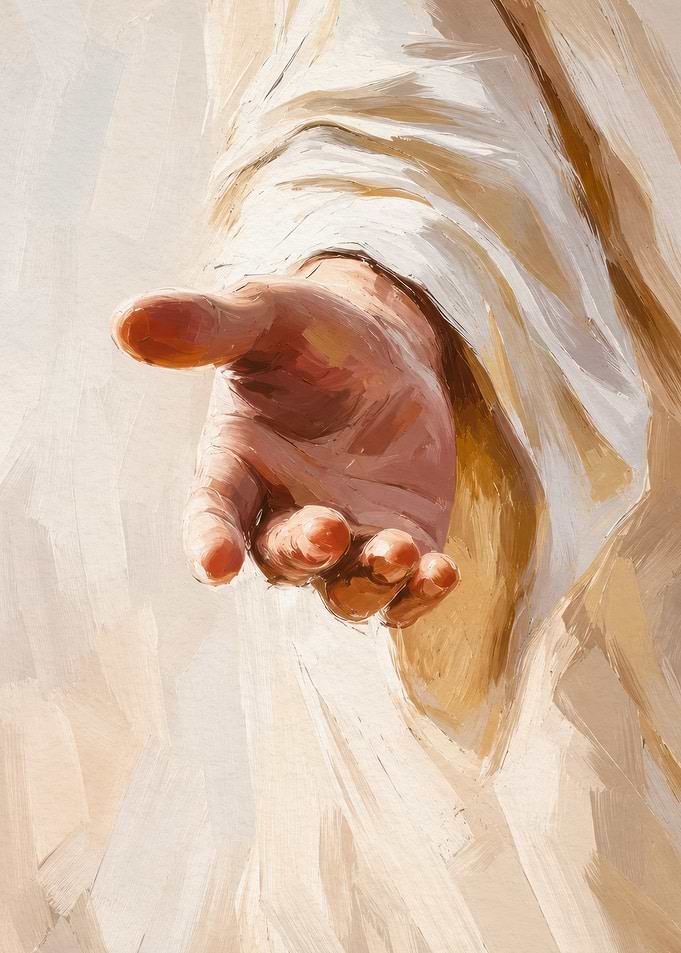 Reaching Hand of Jesus Christ