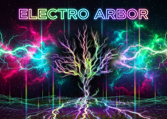 Electro Arbor Neon Tree Art