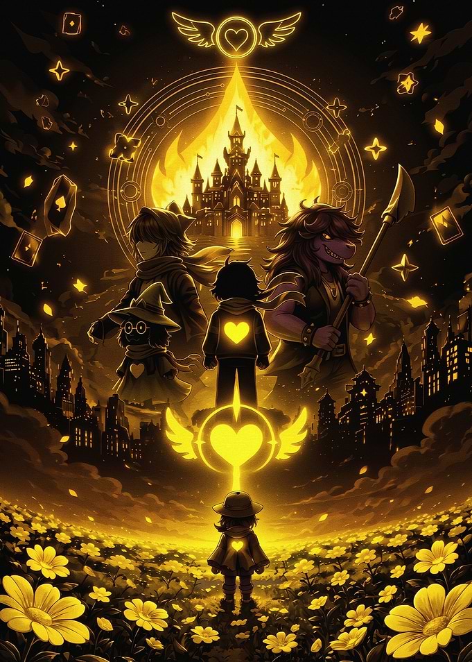 Deltarune Golden Adventure Poster
