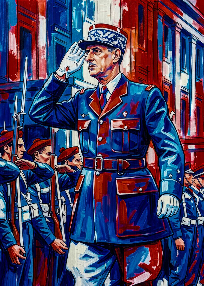 Charles de Gaulle Military Portrait