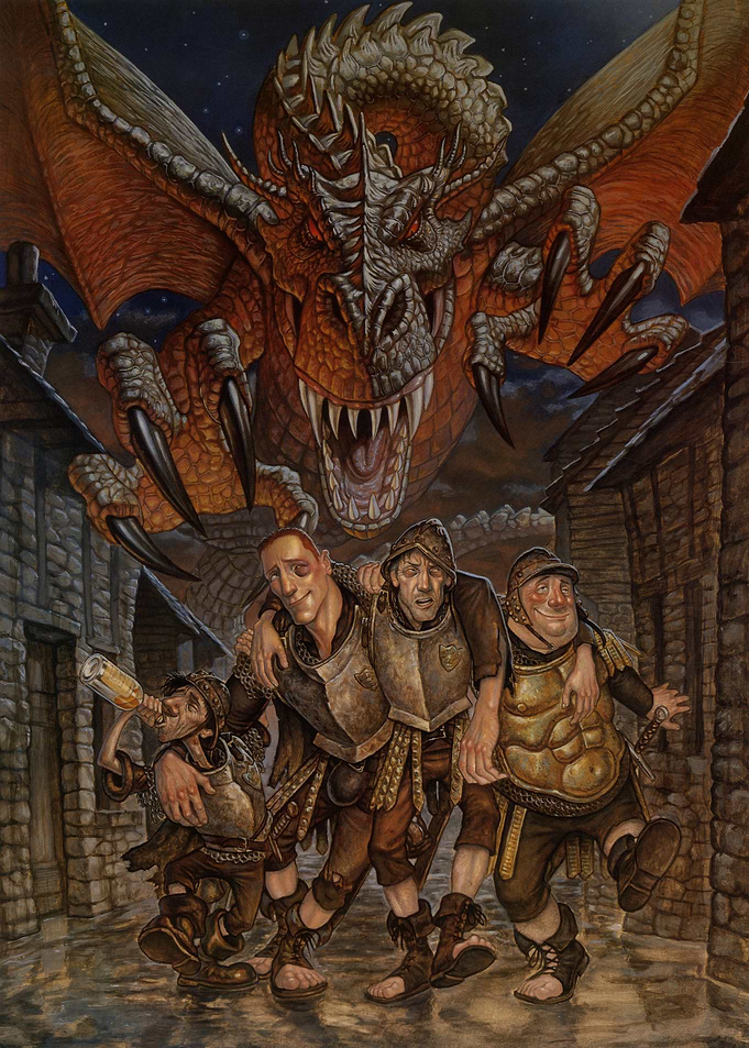 Night Watch Drunken Guards and a Dragon