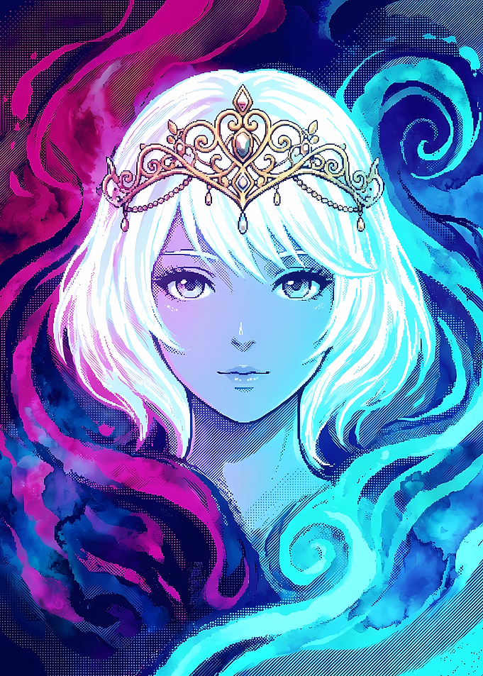 Anime Princess with Magical Aura