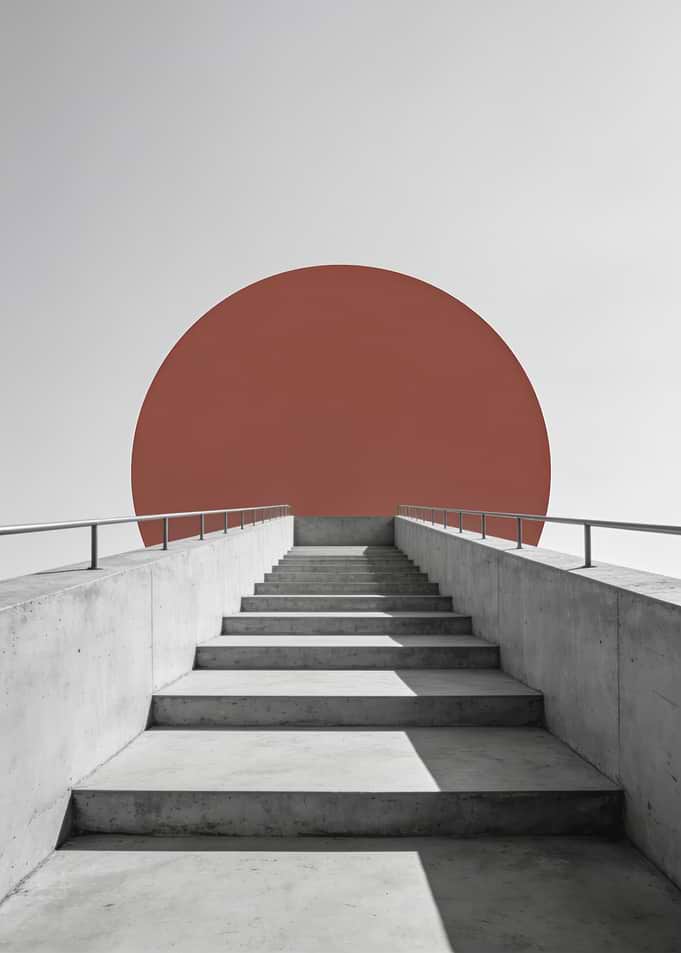 Minimalist Concrete Staircase - Architecture