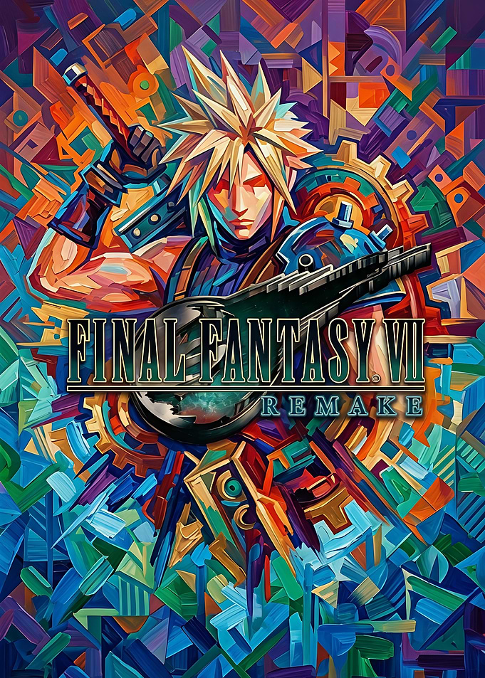 Final Fantasy VII Remake Abstract Art