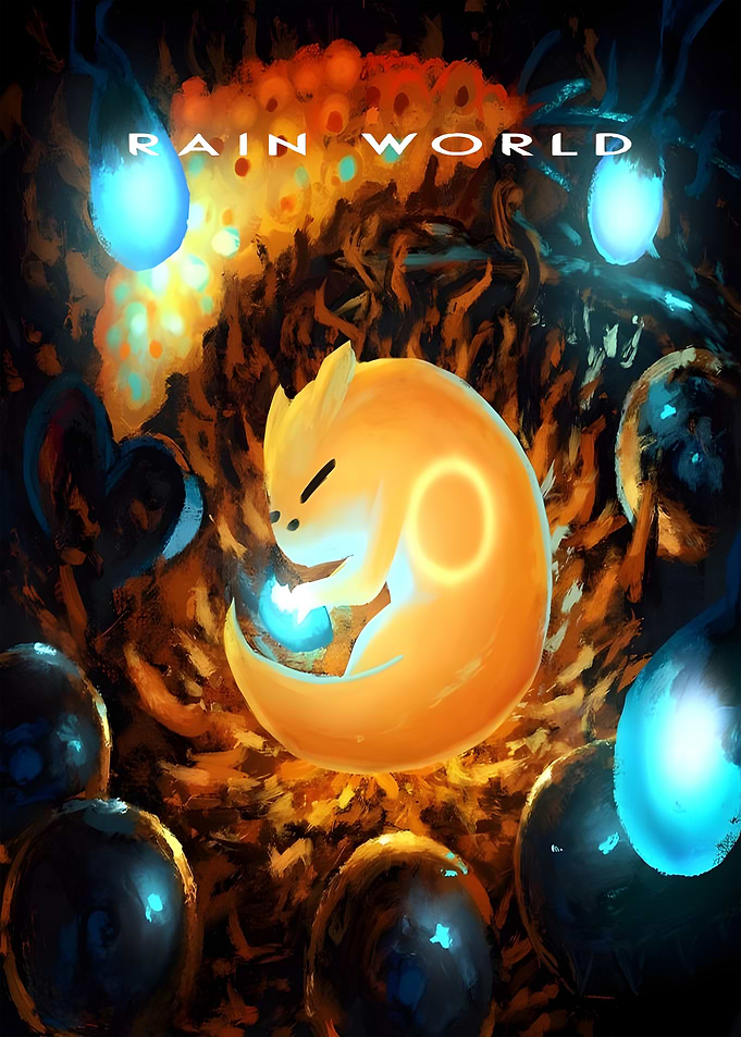 Rain World Slugcat Digital Art