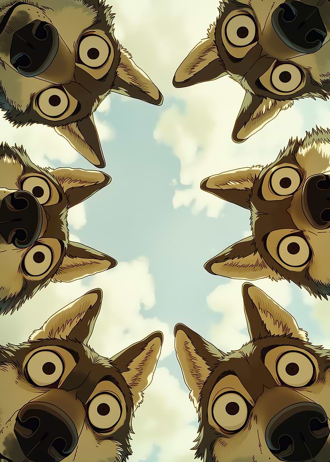 Curious dog circle