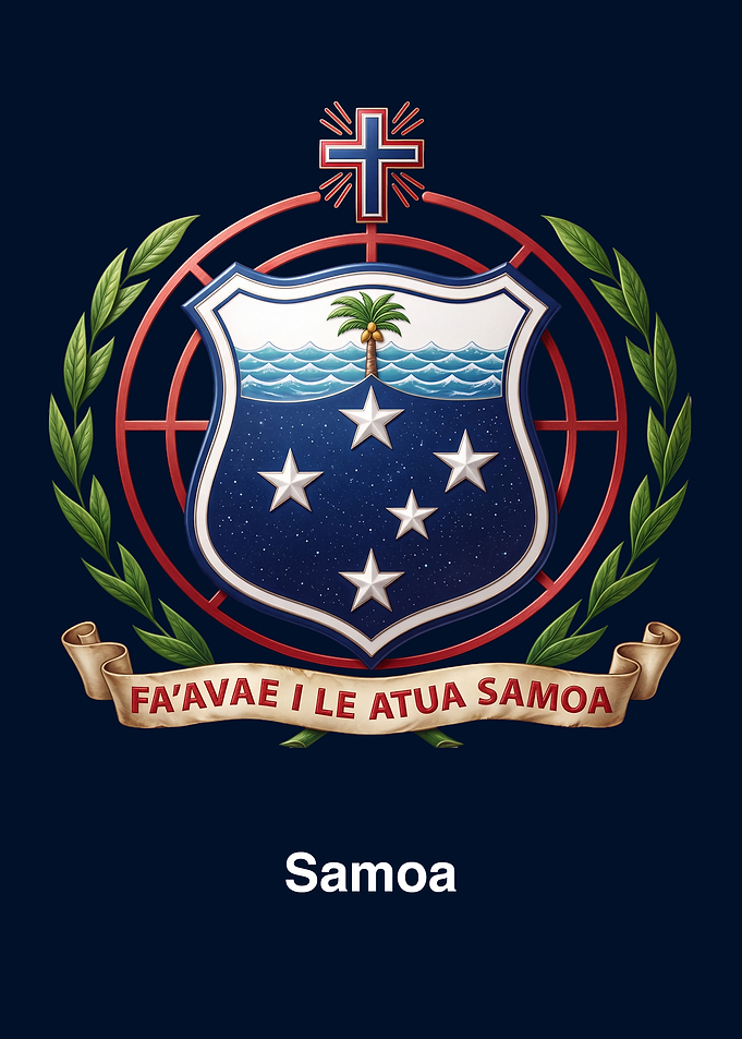 Official Coat of Arms of Samoa