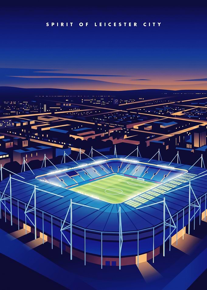 Spirit of Leicester City Stadium Poster