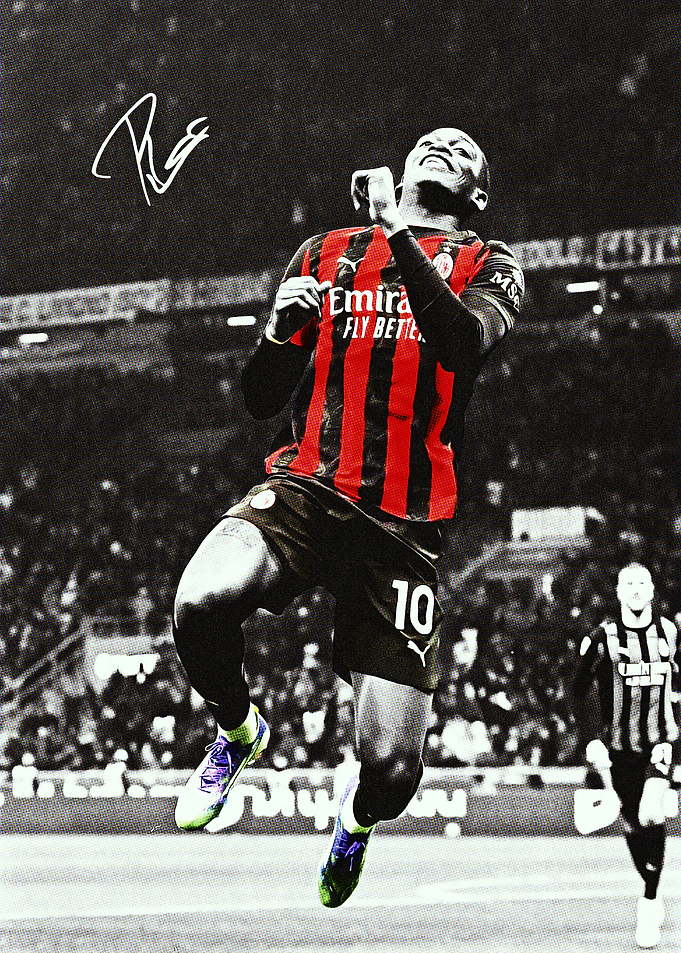 Rafael Leao Milan Celebration